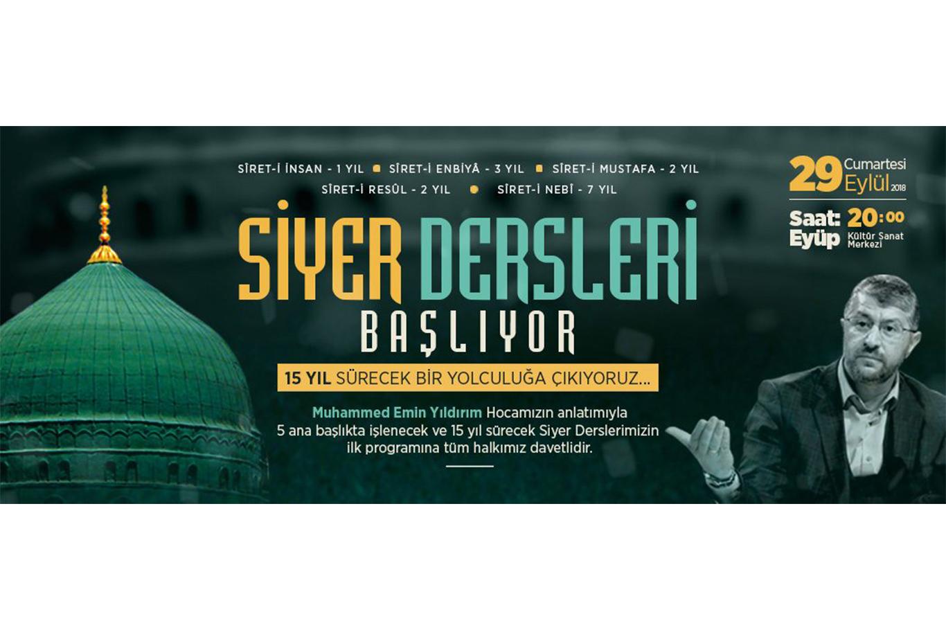 15 yıl sürecek siyer dersleri başlıyor 15 yıl sürecek siyer dersleri başlıyor